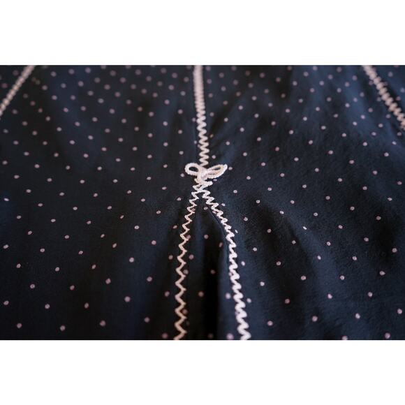 Context Woman Polka Dot Bow Silk Flare Skirt 20W Coquette Cocktail Preppy Retro - Picture 5 of 13